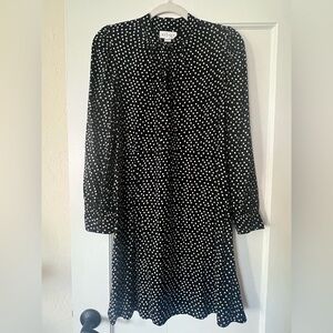 Velvet by Graham & Spencer Black and White Polka Dot Dress